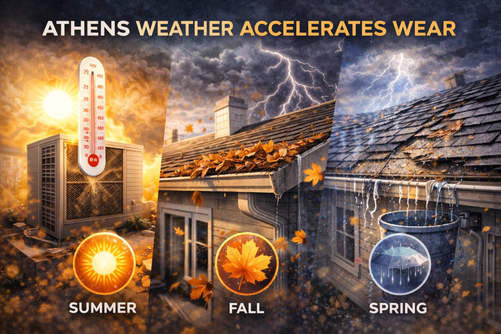 Seasonal challenges in building upkeep